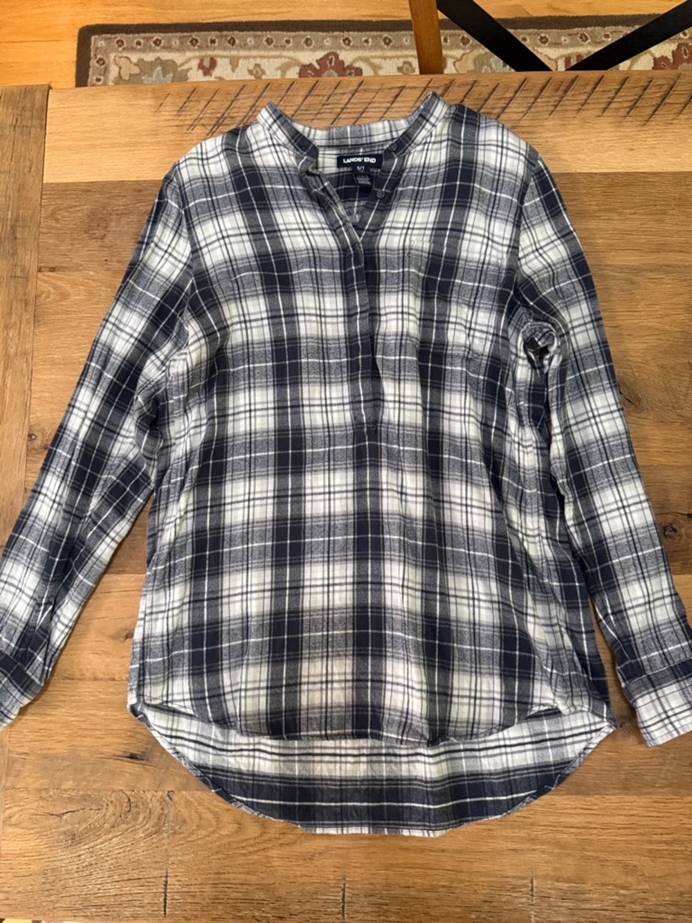 Lands End Flannel Tunic - Size S/T